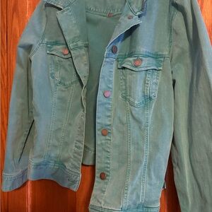 Turquoise Denim Jacket